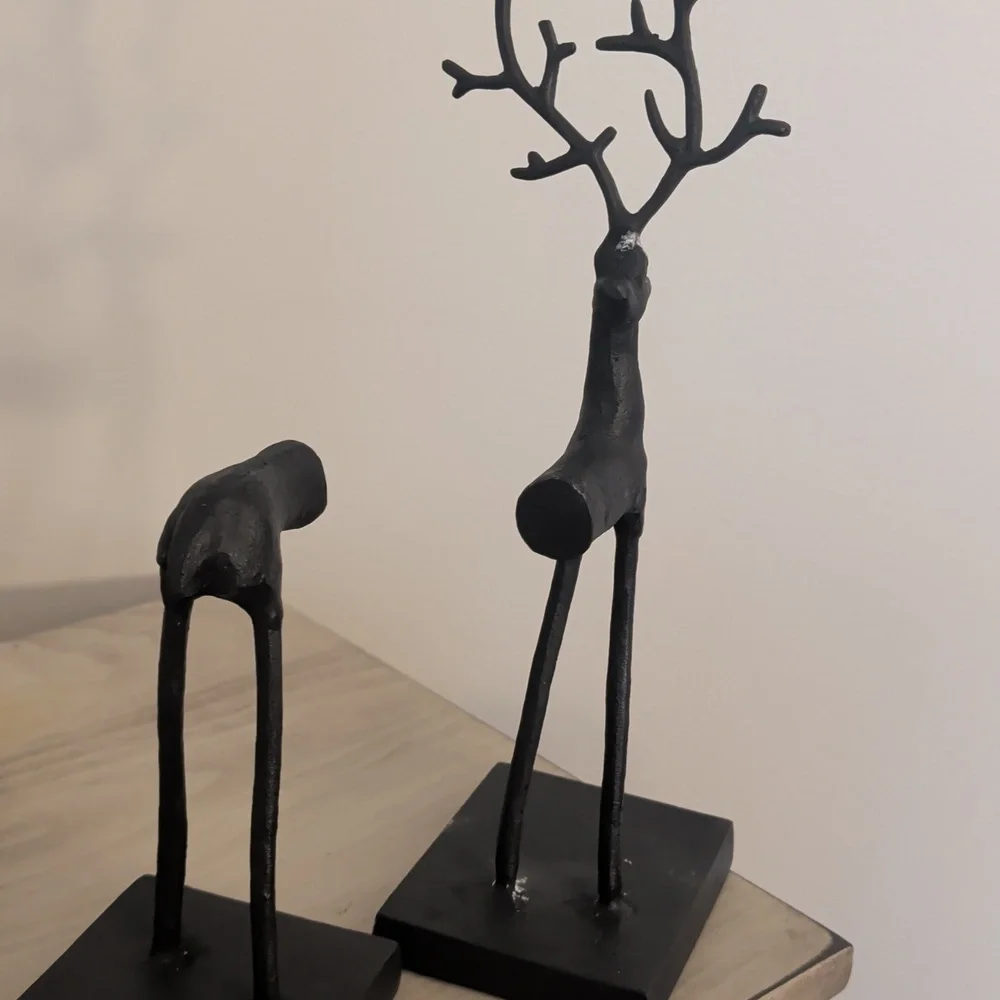 New Willians Sonoma Deer Bookends